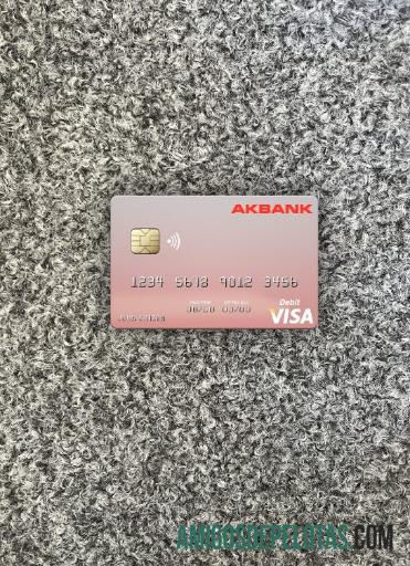 Malta Akbank T.A.Ş. Cartão de Débito Visa Photolook Frente amostra